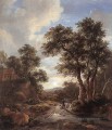 Sonnenaufgang in einem Holz Landschaft Jacob Isaakszoon van Ruisdael